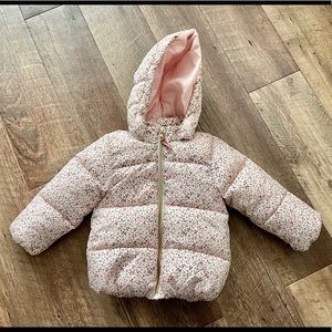 H&M Toddler Girls Floral Coat 2T